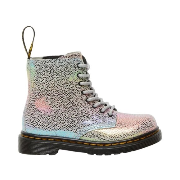 Dr. Martens Toddler 1460 Pascal Iridescent Lace-Up Boots Rainbow Kidray T 12 - Picture 6 of 16